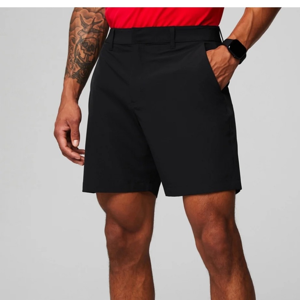 Fabletics Men's 31 The Only Short Golf Stretch Casual UV Protection Black